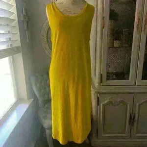 Aerie linen blend midi dress